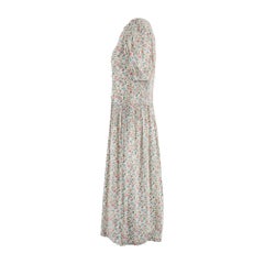 1980s Handmade Liberty Tana Lawn Floral Cotton Dress