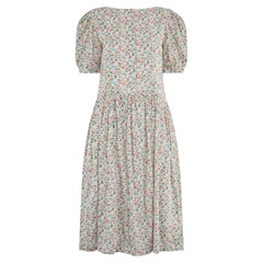 1980s Handmade Liberty Tana Lawn Floral Cotton Dress
