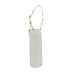 2003 Ralph Lauren Collection Runway Pinstripe Skirt with Braces