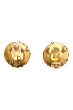 1990s Chanel Pearl and Diamante Earrings