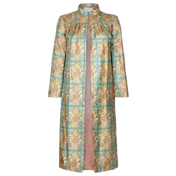 1960s Karl Lagerfeld for Jean Patou Silk Floral Duster Coat at 1stDibs ...