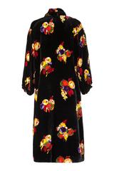 1920er Panne Silk Velvet Floral Coat von Daly's Glasgow