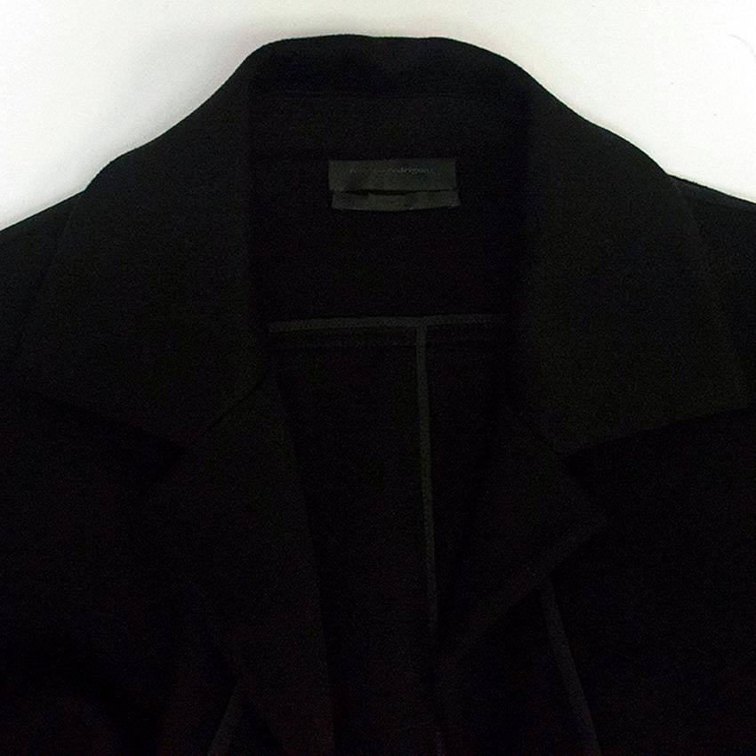 Narciso Rodriguez Men's Black Cashmere Trench Coat For Sale 2