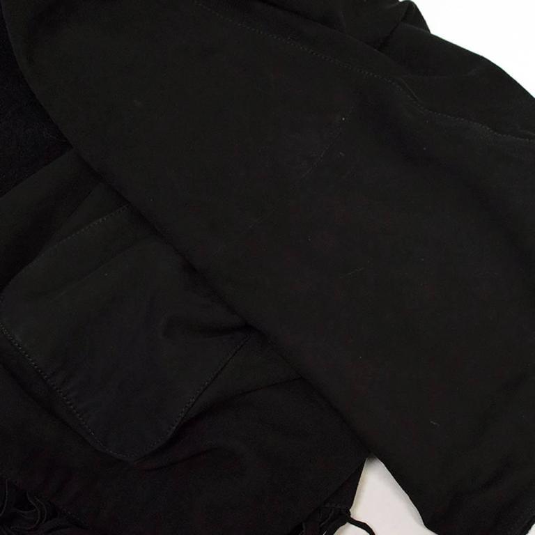 Loro Piana Black Suede Coat For Sale at 1stDibs