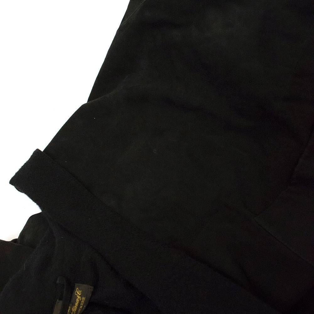  Loro Piana Black Suede Coat For Sale 6