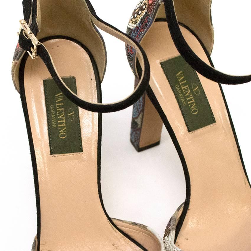 Brown Valentino 'Camu Butterfly' Pumps With Swarovski Crystals For Sale