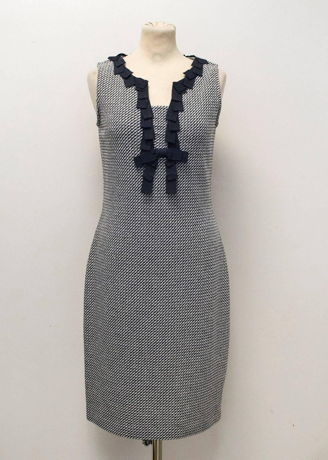 Men's St. John Houndstooth Navy & White Dress and Jacket For Sale