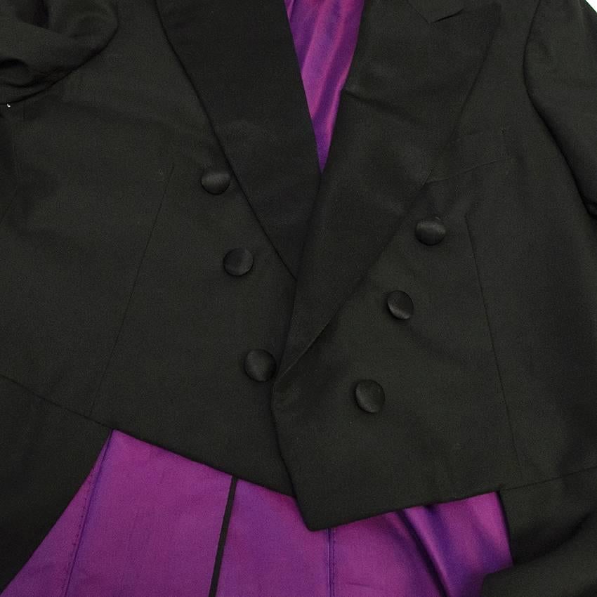 Kiton Black Wool Tailcoat In Excellent Condition For Sale In London, GB