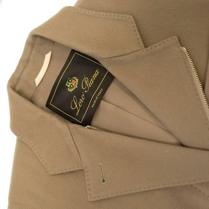 Loro Piana Camel Cashmere Coat For Sale at 1stdibs
