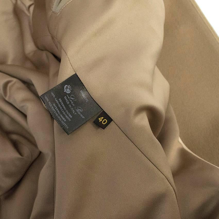 Women's  Loro Piana Camel Cashmere Coat 