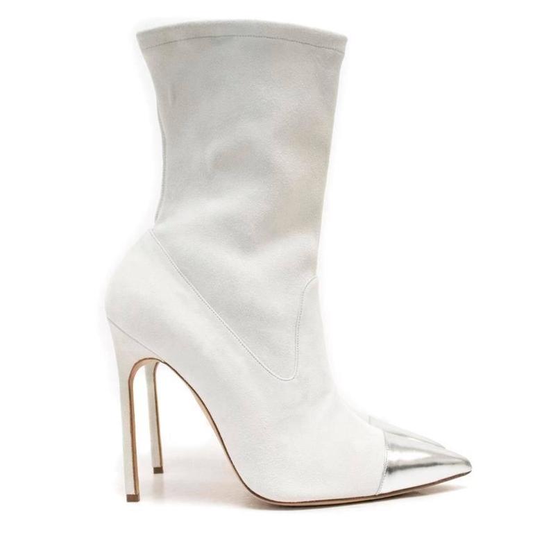 sock boots sale manolo blahnik pointed sock boots with silver toe for sale at 1stdibs sock boots sale manolo blahnik pointed sock boots with silver toe for sale at 1stdibs