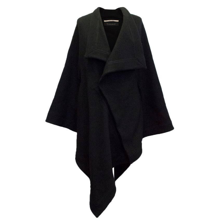 Roland Mouret Black Cape With Optional zip Up Sleeves For Sale