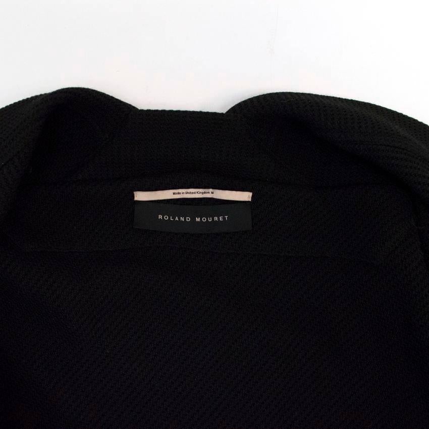 Roland Mouret Black Cape With Optional zip Up Sleeves For Sale 1
