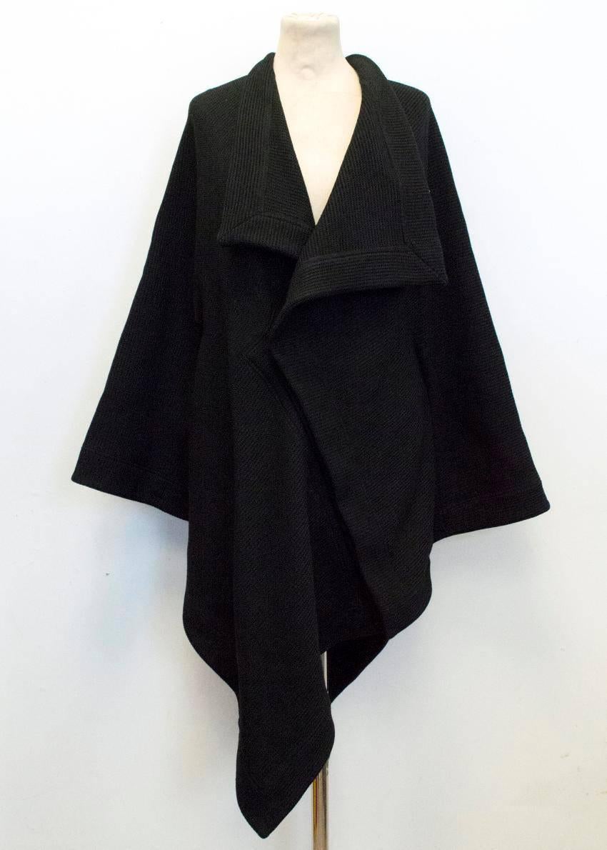 Women's Roland Mouret Black Cape With Optional zip Up Sleeves For Sale