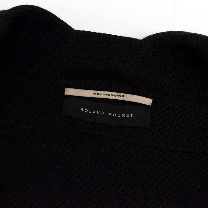 Roland Mouret Black Cape With Optional zip Up Sleeves For Sale 4