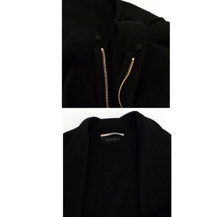 Roland Mouret Black Cape With Optional zip Up Sleeves For Sale 3