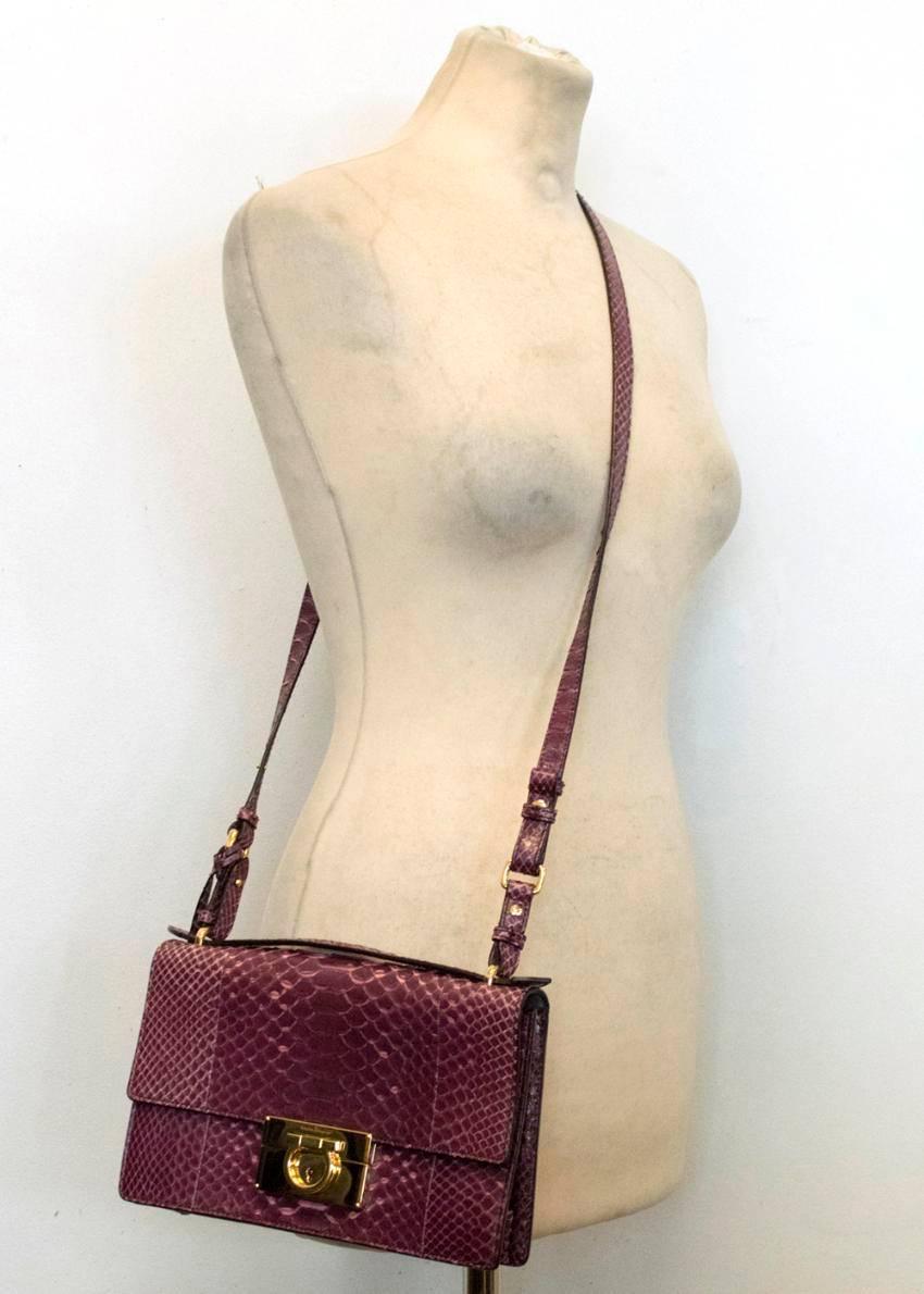 Women's Salvatore Ferragamo Plum 'Aileen' Crossbody Bag
