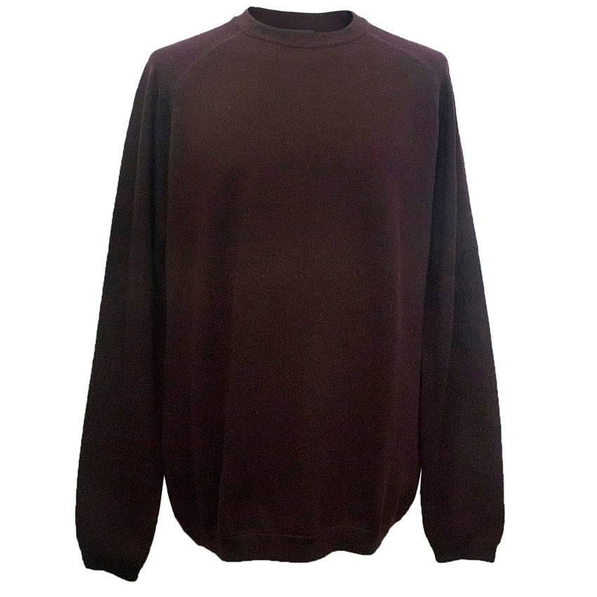 Lanvin men's aubergine jumper For Sale