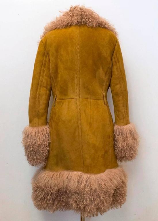 Gucci Tan Shearling And Suede Belted Coat For Sale at 1stDibs | gucci ...