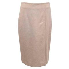 MaxMara Beige Wool Pencil Skirt 
