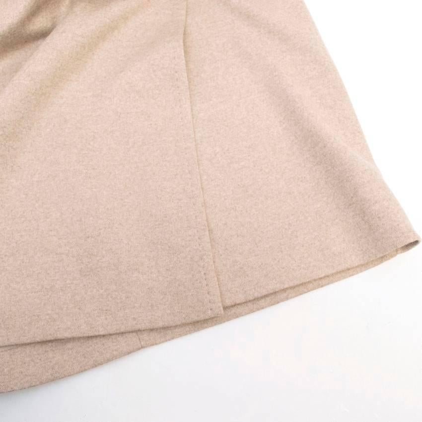 MaxMara Beige Wool Pencil Skirt  3