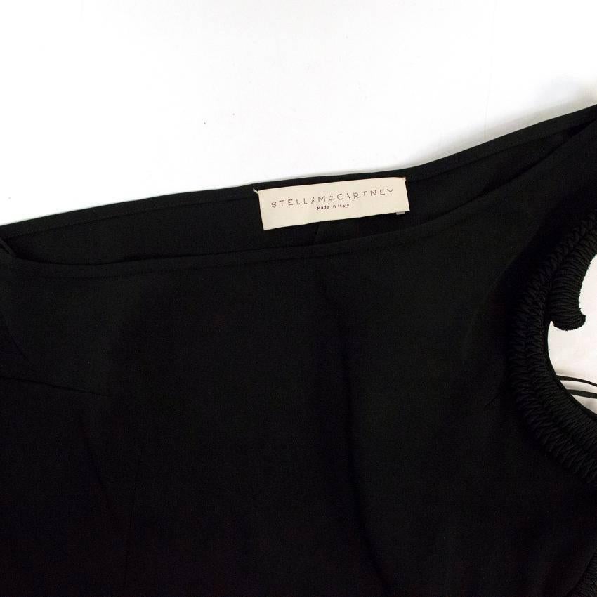 Stella McCartney Black One Shoulder Sleeveless Gown For Sale 6