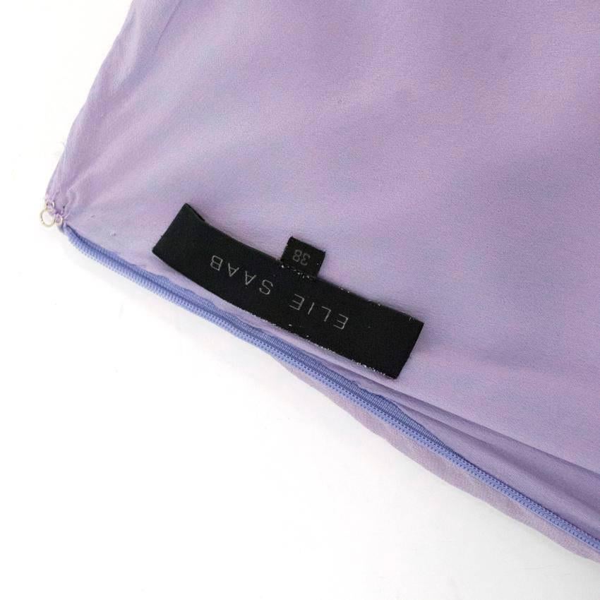 Elie Saab Lilac Silk One Shoulder Dress In Excellent Condition For Sale In London, GB