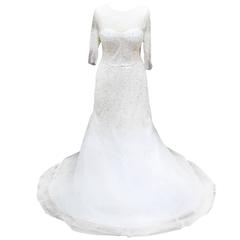 Monique Lhullier Custom Made Embellished Wedding Dress