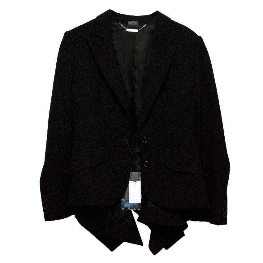 Alexander McQueen Black Skirt Suit at 1stDibs | black suit with red lining