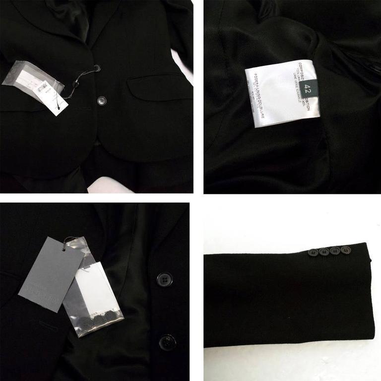 Alexander McQueen Black Skirt Suit at 1stDibs