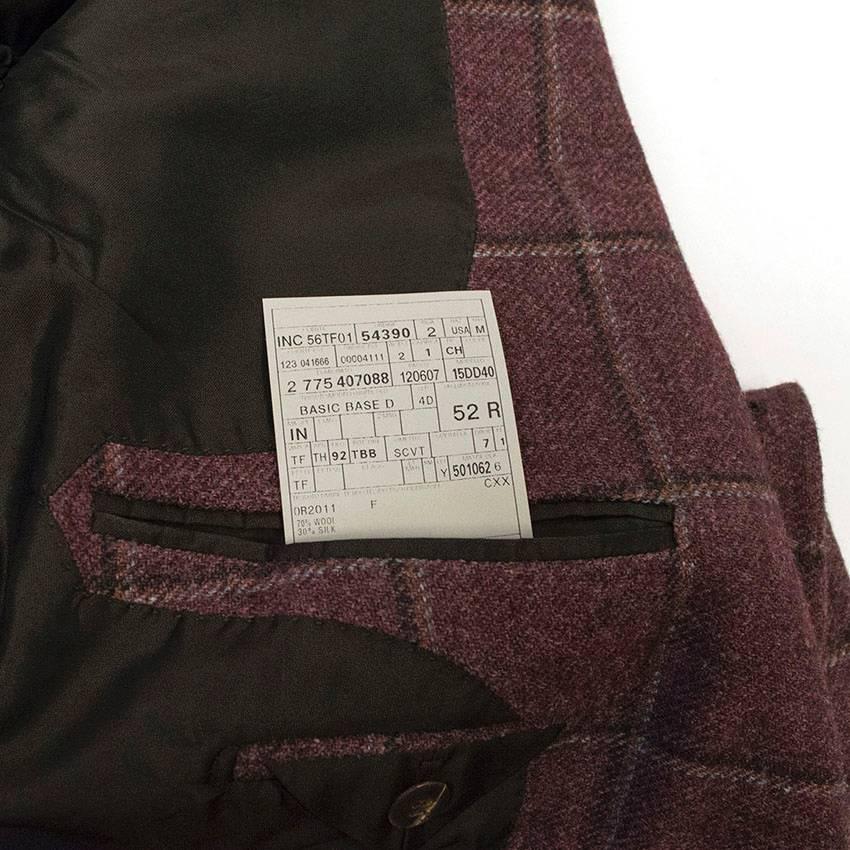 Tom Ford 52R Eggplant Wool Blazer For Sale 2