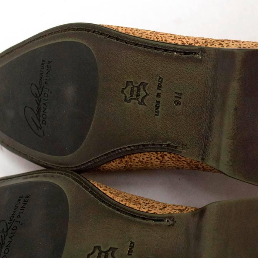 Men's Donald J. Pliner Cork Effect Leather Loafers For Sale