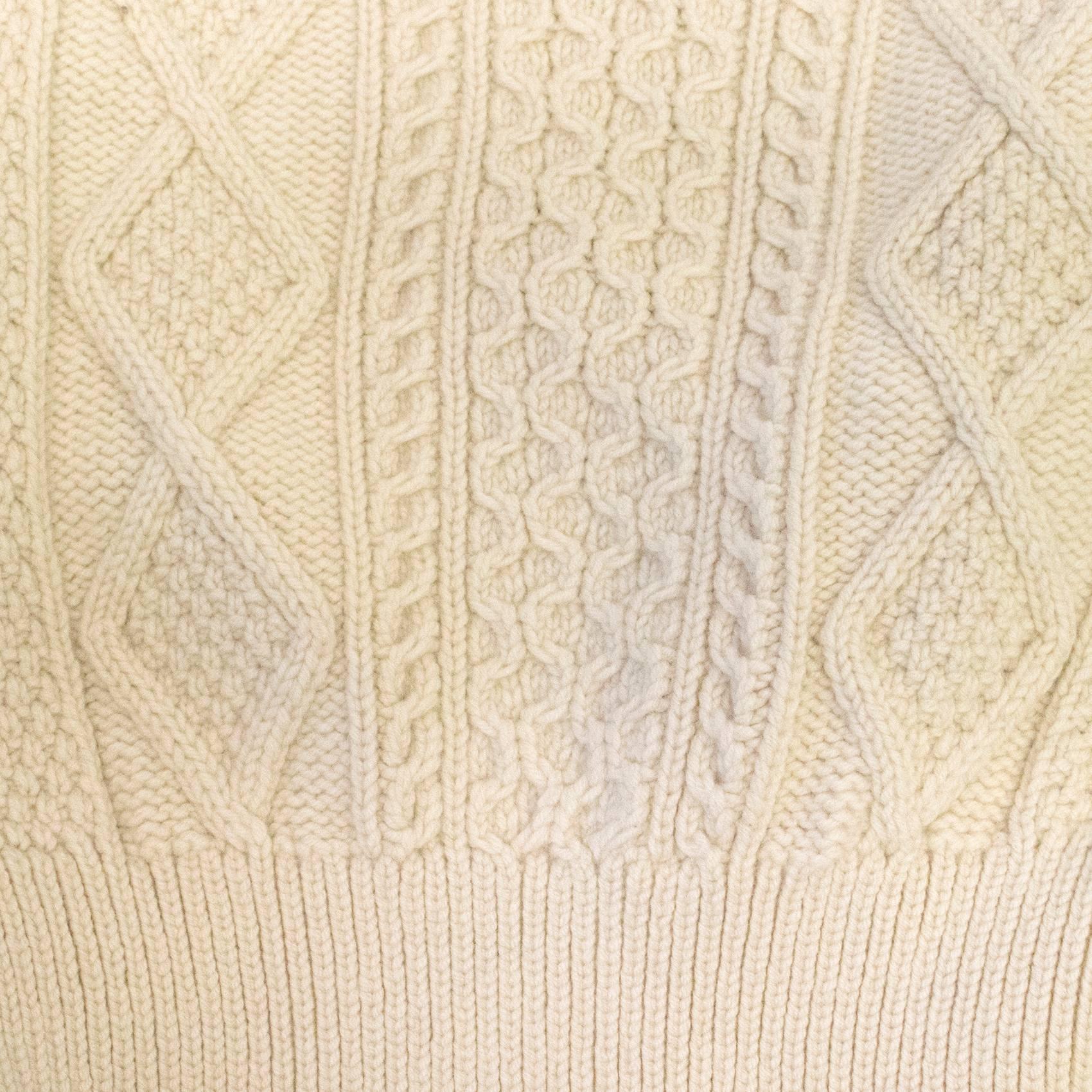 Chanel Cream Wool Knit Cardigan In Excellent Condition In London, GB