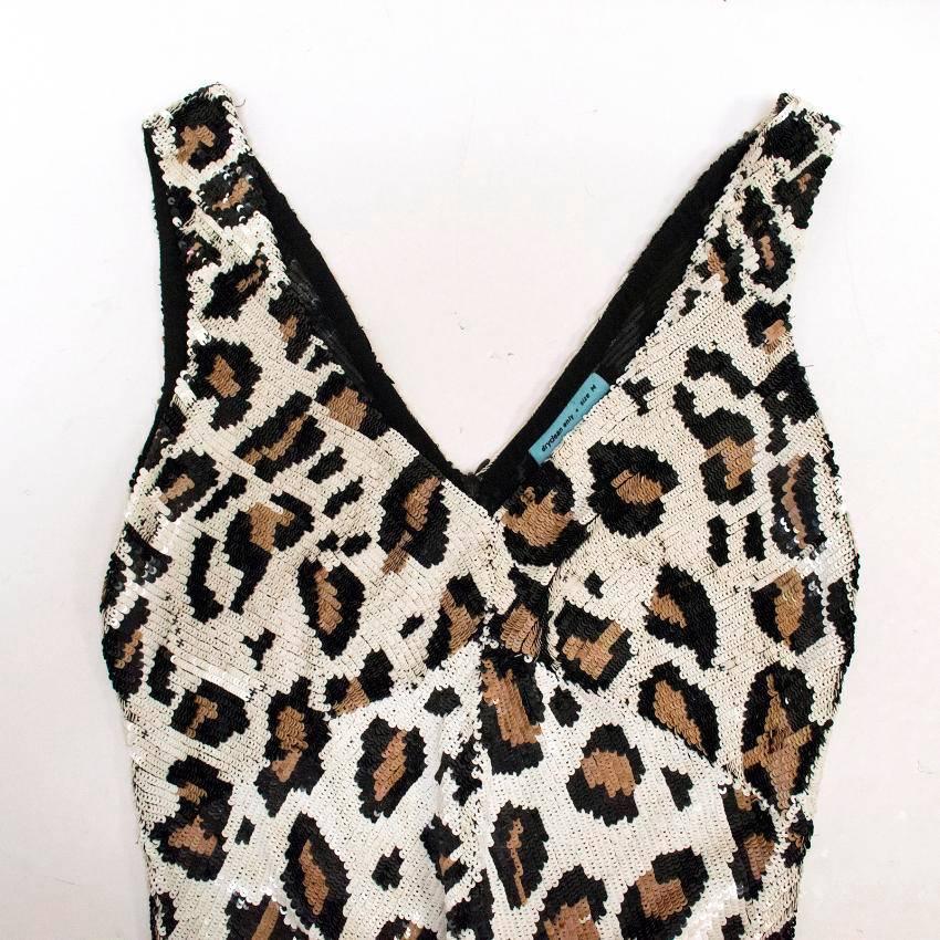 Ashish Leopard Sequin Gown In New Condition For Sale In London, GB