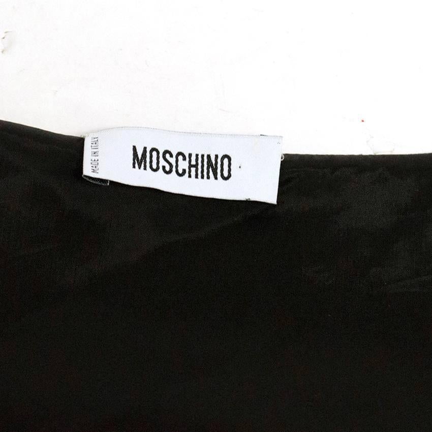 Moschino Black Ruffled Dress In Excellent Condition In London, GB