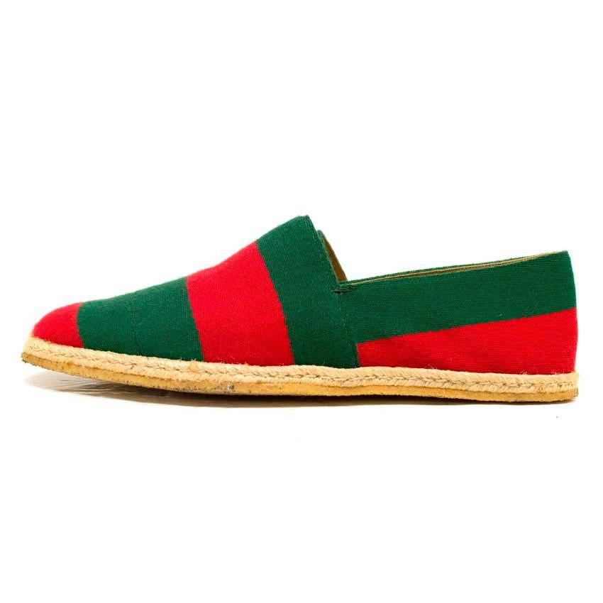 Gucci Green and Red Men's Striped Espadrilles For Sale at 1stDibs | gucci  espadrilles mens, gucci red and green espadrilles, gucci espadrilles sale
