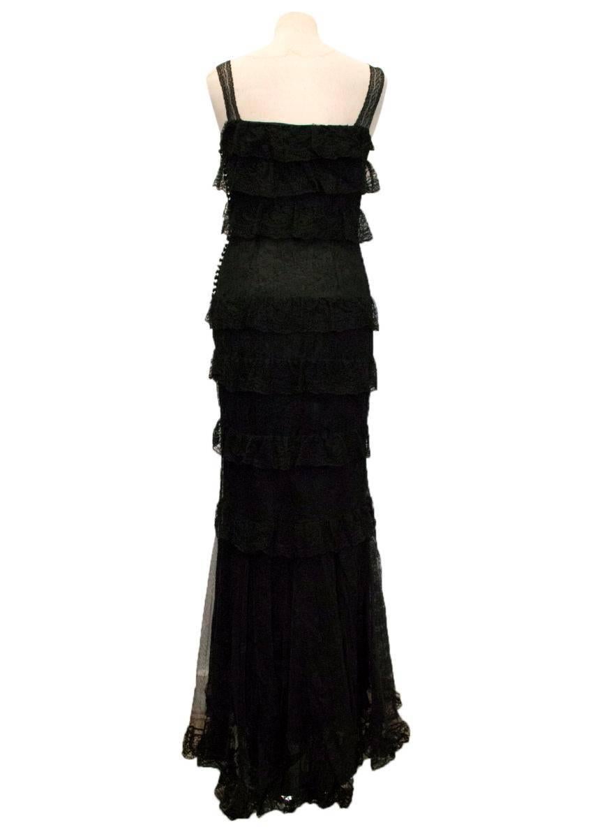 dior black lace dress