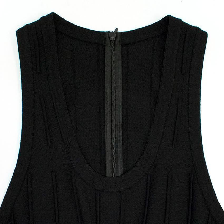 Alaia Black Maxi Dress With Lace Detail 2