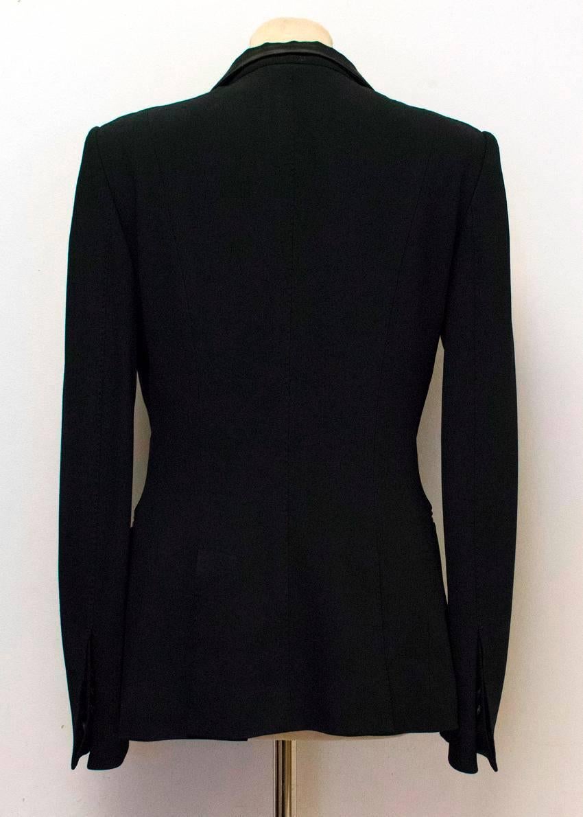 Women's Tom Ford Black Blazer with Silk Trim For Sale