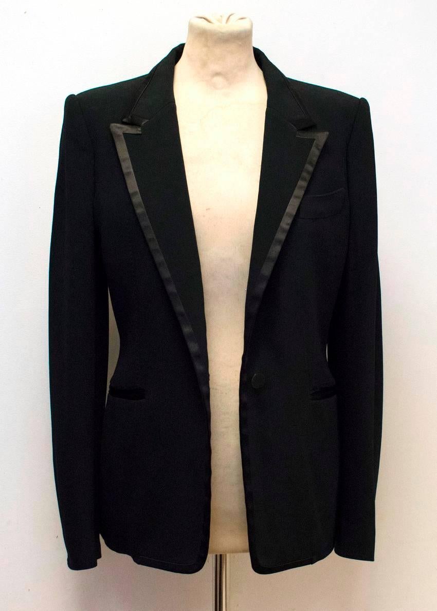 Tom Ford Black Blazer with Silk Trim For Sale 1