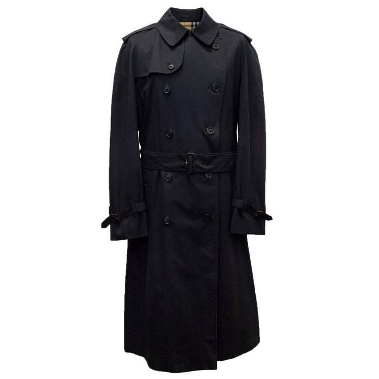 Burberry Men's Navy Trench Coat For Sale at 1stDibs | burberry ...