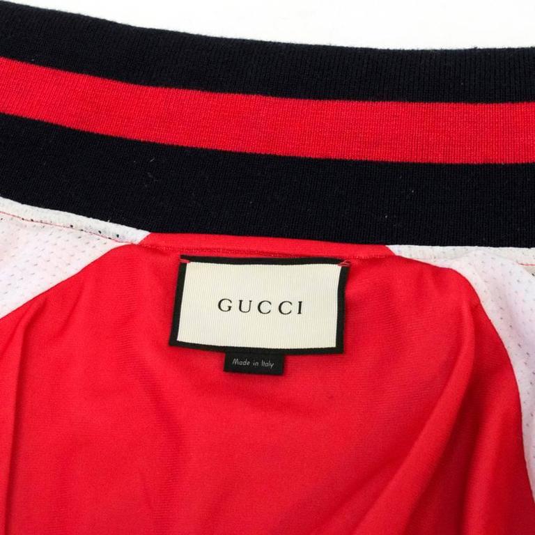 Gucci Men's Red Eagle Print Technical Jersey Jacket For Sale at 1stDibs ...