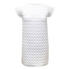 Vionnet White Textured Shift Dress