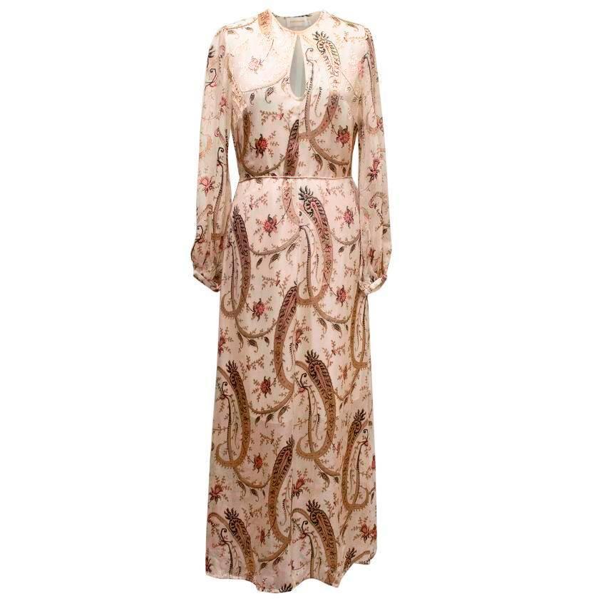  Zimmerman Patterned Silk Dress For Sale
