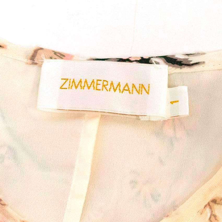  Zimmerman Patterned Silk Dress For Sale 1