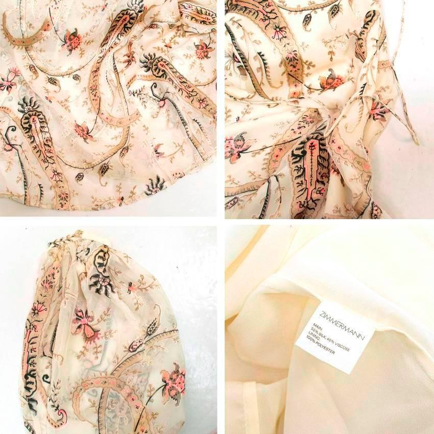  Zimmerman Patterned Silk Dress For Sale 2