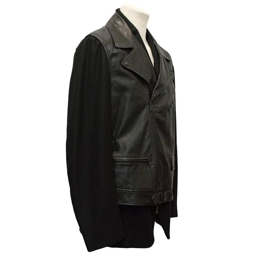 Bottega Venetta Cashmere blazer and Leather Vest Jacket For Sale