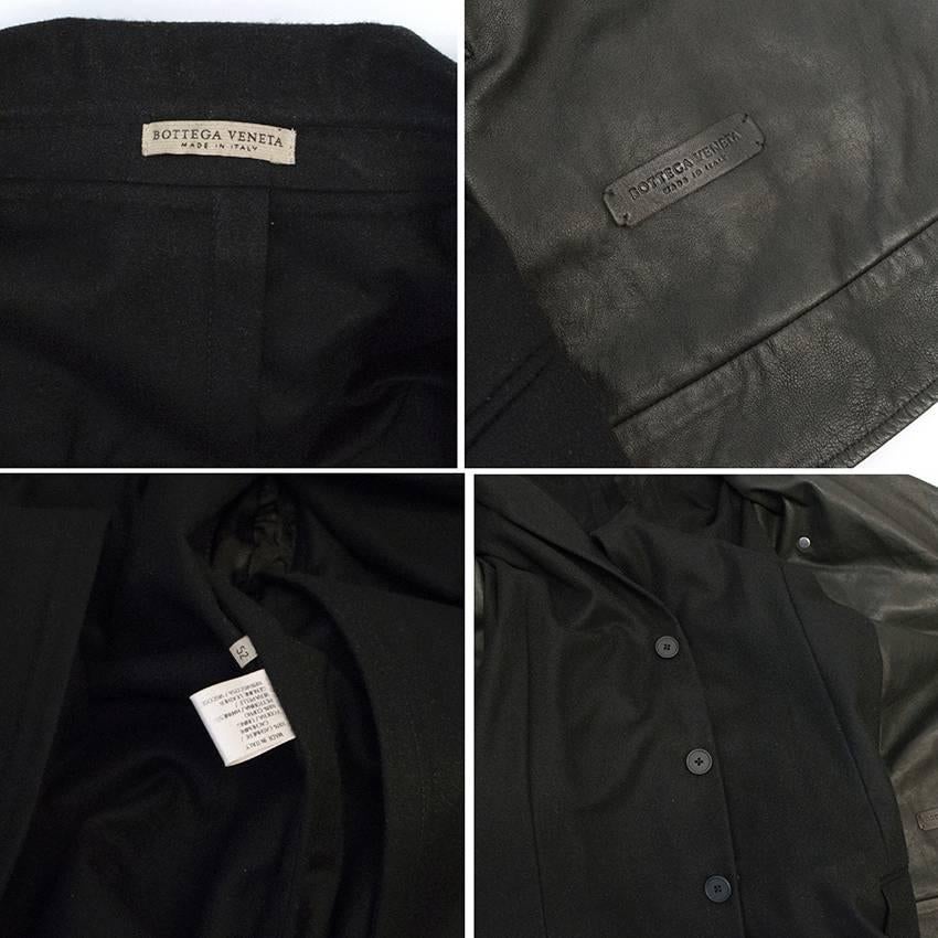 Bottega Venetta Cashmere blazer and Leather Vest Jacket For Sale 1