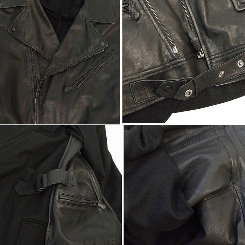Bottega Venetta Cashmere blazer and Leather Vest Jacket For Sale 3
