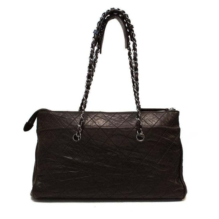Chanel Dark Brown Gladstone Bag For Sale at 1stDibs
